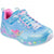 Front - Skechers Girls Mermaid Dreams Light Up Trainers