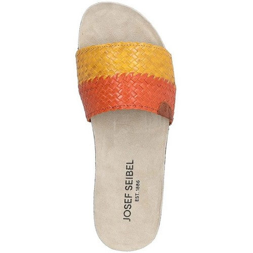 Front - Josef Seibel Womens/Ladies Tonga 69 Leather Slip-on Mule Sandals