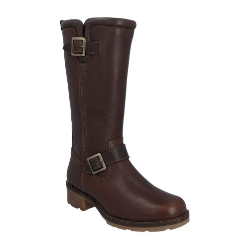 Front - Hunter Womens/Ladies Iona Tall Leather Knee-High Boots
