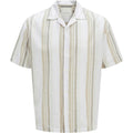 Front - Jack And Jones Mens Stripe Revere Collar Shirt
