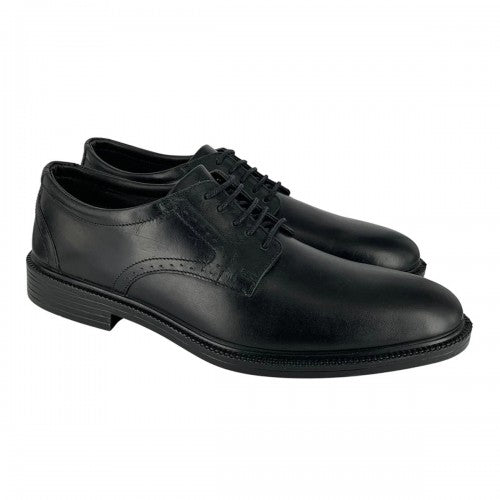 Front - POD Mens Malone Leather Derby Shoes