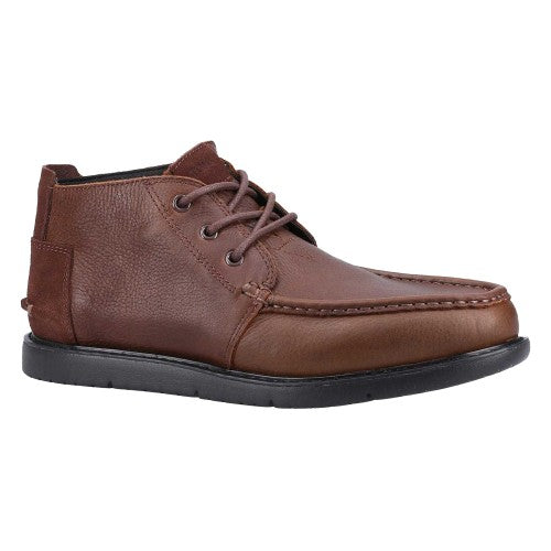 Front - Toms Mens Leather Chukka Boots