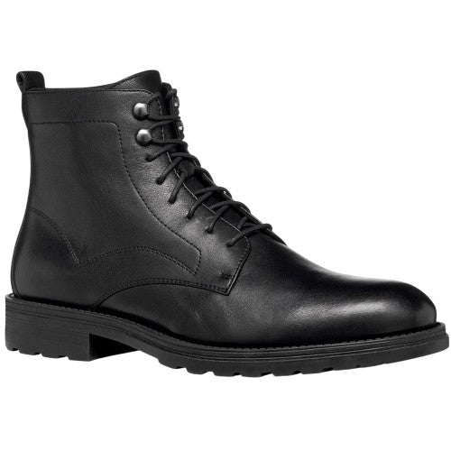 Front - Geox Mens U Redclif Leather Ankle Boots
