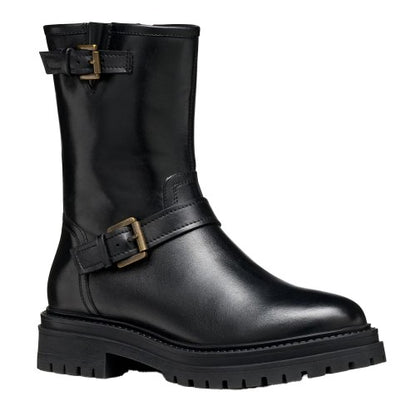 Front - Geox Womens/Ladies D Iridea D Leather Ankle Boots
