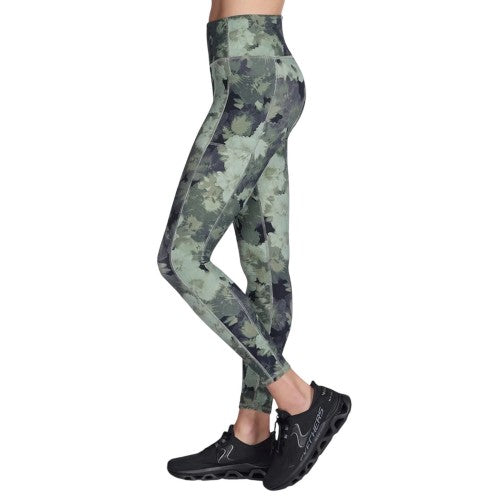 Front - Skechers Womens/Ladies Go Flex Ribbed Leggings