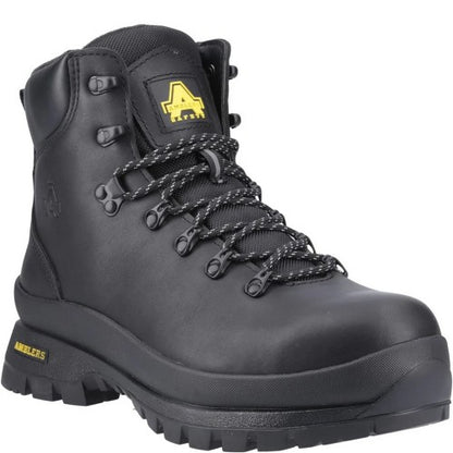 Front - Amblers Unisex Adult Cow Leather Safety Boots