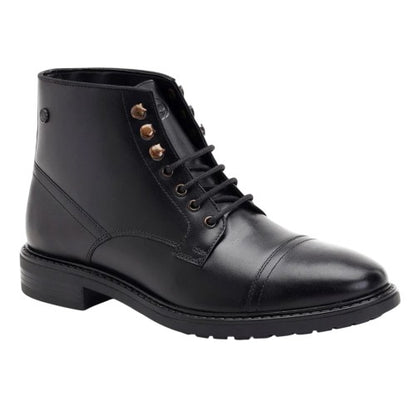 Front - Base London Mens Duke Leather Ankle Boots