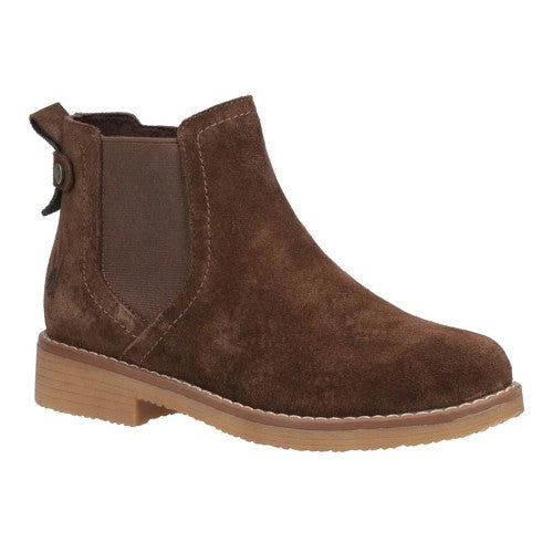 Front - Hush Puppies Womens/Ladies Maddy Suede Ankle Boots