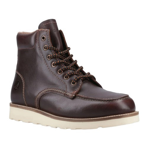 Front - Sperry Mens Boston Leather Boots