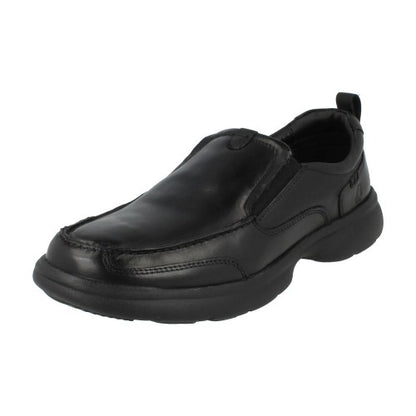 Front - Hush Puppies Mens Harold Leather Slip-on Flats