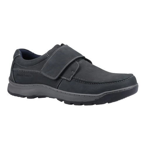 Front - Hush Puppies Mens Casper Leather Touch Fastening Shoes