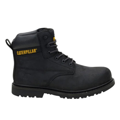 Front - Caterpillar Mens Silva Leather Lace Up Work Boots