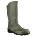 Front - Dunlop Devon Unisex Green Safety Wellington Boots
