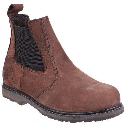 Front - Amblers Mens AS148 Sperrin Pull On Safety Dealer Boots