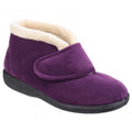 Front - Fleet & Foster Womens/Ladies Levitt Touch Fasten Slippers