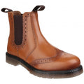 Front - Amblers Mens Dalby Pull On Brogue Boots
