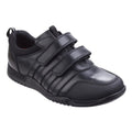 Front - Hush Puppies Childrens/Boys Josh Jnr Touch Fastening Leather Shoes