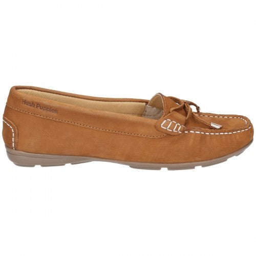 Front - Hush Puppies Womens/Ladies Maggie Slip On Moccasin