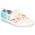 Front - Flossy Womens/Ladies Pastel Slip On Shoe