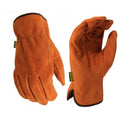 Front - Stanley Mens Split Leather Cowhide Glove