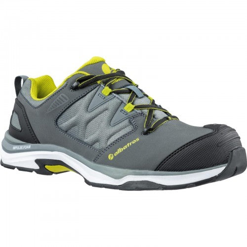 Front - Mens Leather Ultratrail Low Lace Up Safety Shoe