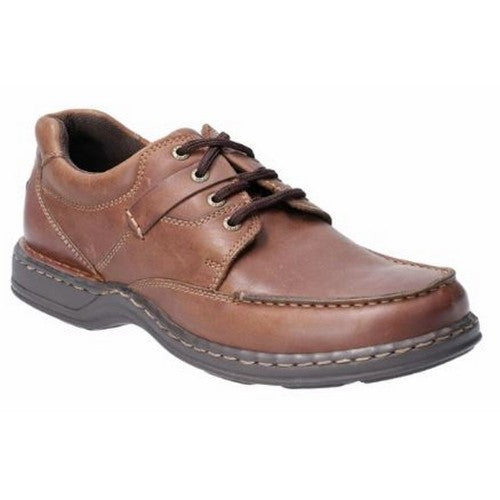 Front - Hush Puppies Randall II Mens Leather Lace Up Shoe