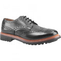 Front - Cotswold Mens Quenington Commando Lace Up Dress Leather Shoe