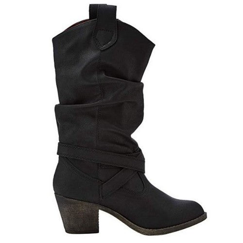 Front - Rocket Dog Womens/Ladies Sidestep Mid-Calf Western Boot