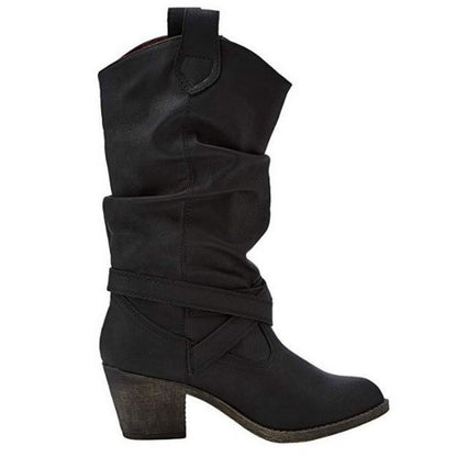 Front - Rocket Dog Womens/Ladies Sidestep Mid-Calf Western Boot