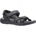 Front - Hush Puppies Mens Carter Leather Strap Sandal