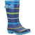 Front - Cotswold Boys Stripe Wellington Boot