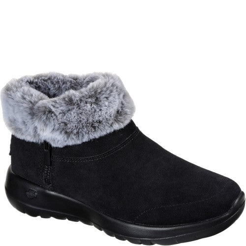 Front - Skechers Womens/Ladies On The Go Joy Suede Ankle Boots