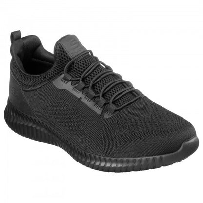 Front - Skechers Mens Work Relaxed Fit Cessnock SR Shoes