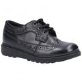 Front - Hush Puppies Girls Felicity Junior Leather School Shoes
