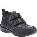 Front - Hush Puppies Boys Jezza Leather School Shoes