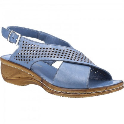 Front - Fleet & Foster Womens/Ladies Judith Open Toe Leather Sandals