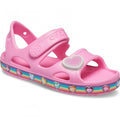 Front - Crocs Girls Fun Lab Rainbow Sandals