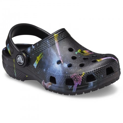 Front - Crocs Childrens/Kids Classic Out Of This World II Space Clogs