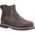 Front - Caterpillar Mens Powerplant Dealer Leather Safety Boots
