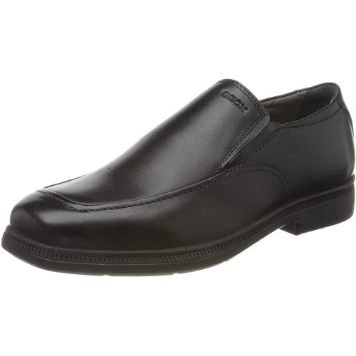 Front - Geox Boys Federico Leather School Shoes