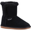 Front - Hush Puppies Womens/Ladies Ashleigh Suede Slipper Boots