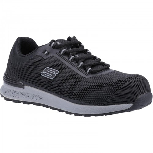 Front - Skechers Mens Bulklin Bragoo Safety Trainers