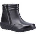 Front - Fleet & Foster Womens/Ladies Morocco Twin Zip Leather Ankle Boots