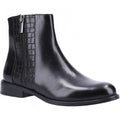 Front - Hush Puppies Womens/Ladies Frances Crocodile Leather Ankle Boots