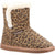 Front - Hush Puppies Womens/Ladies Ashleigh Leopard Print Suede Slipper Boots