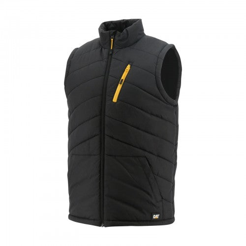 Front - Caterpillar Unisex Adult Essentials Quilted Body Warmer