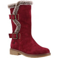 Front - Hush Puppies Womens/Ladies Megan Suede Mid Calf Boots
