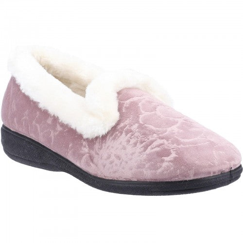 Front - Fleet & Foster Womens/Ladies Adelaide Memory Foam Slippers