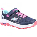 Front - Skechers Girls Fuse Tread Setter Leather Trainers