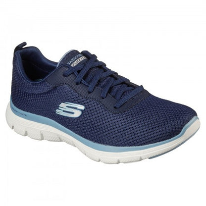 Front - Skechers Womens/Ladies Flex Appeal 4.0 Brilliant View Wide Trainers